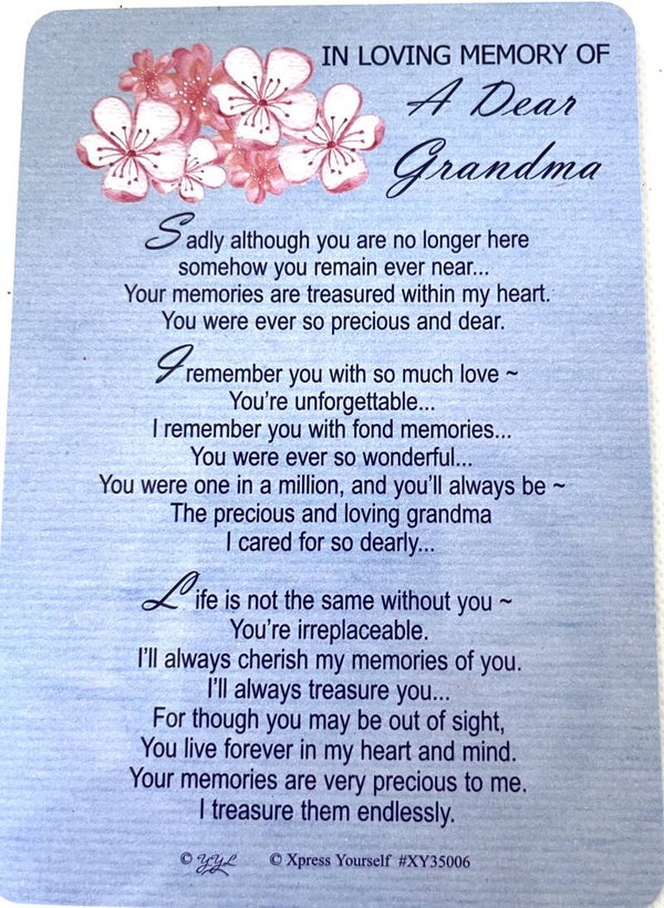 In Loving Memory - Grandma