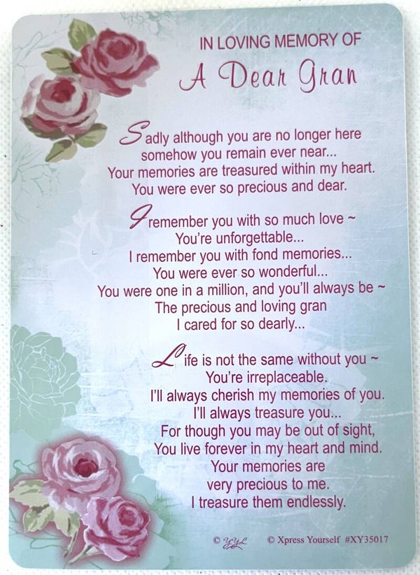 In Loving Memory - Gran