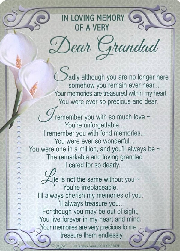 In Loving Memory - Grandad