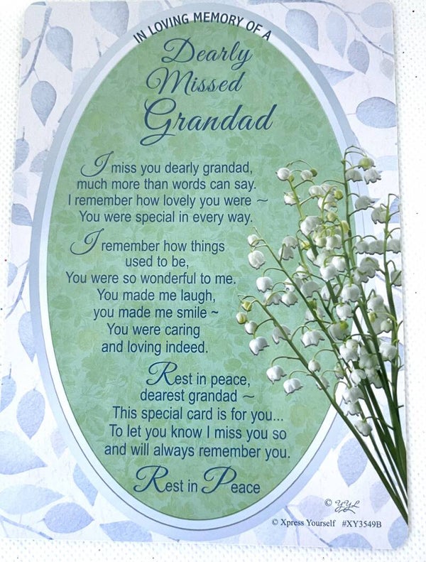 In Loving Memory - Grandad