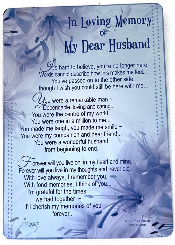 In Loving Memory - Husband