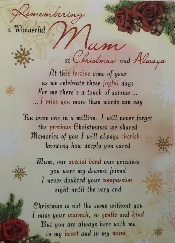 Christmas - In Loving Memory - Mum