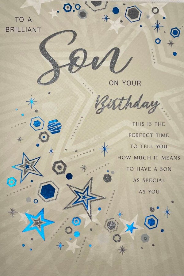 Son - To a brilliant son on your birthday
