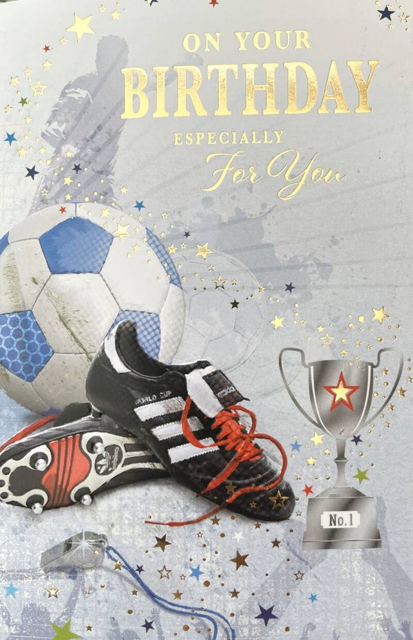 Birthday Card (football boots)
