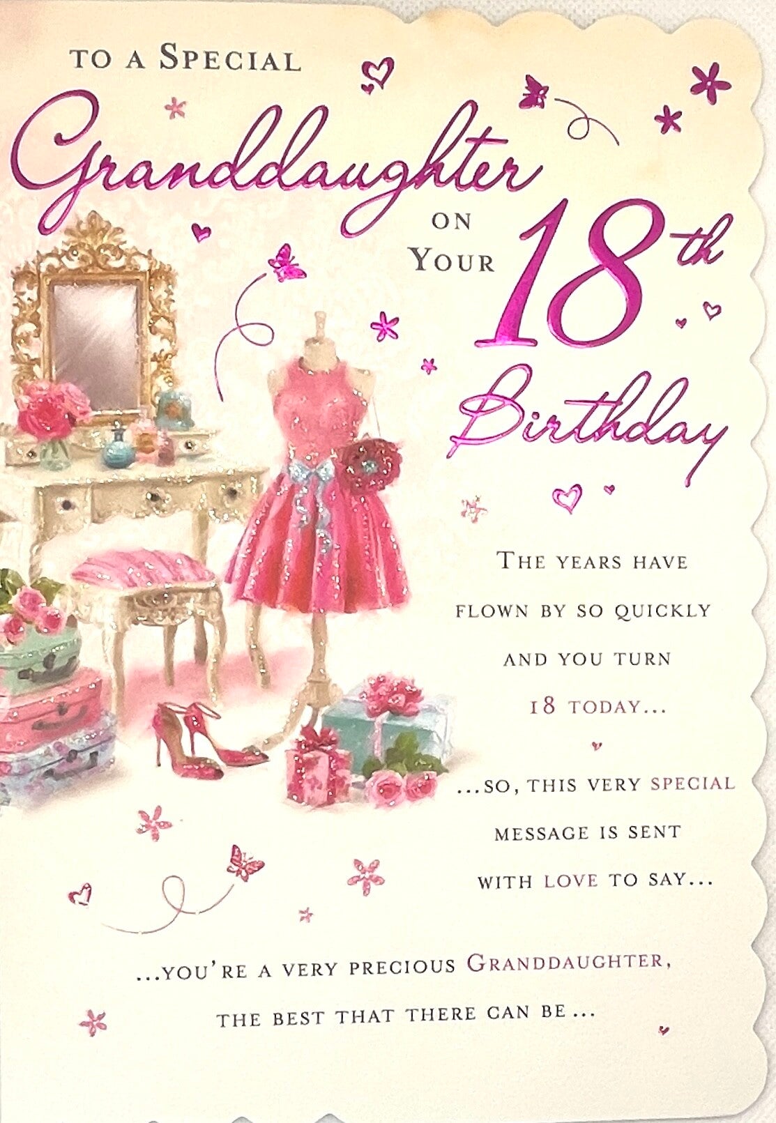 Granddaughter 18th birthday card