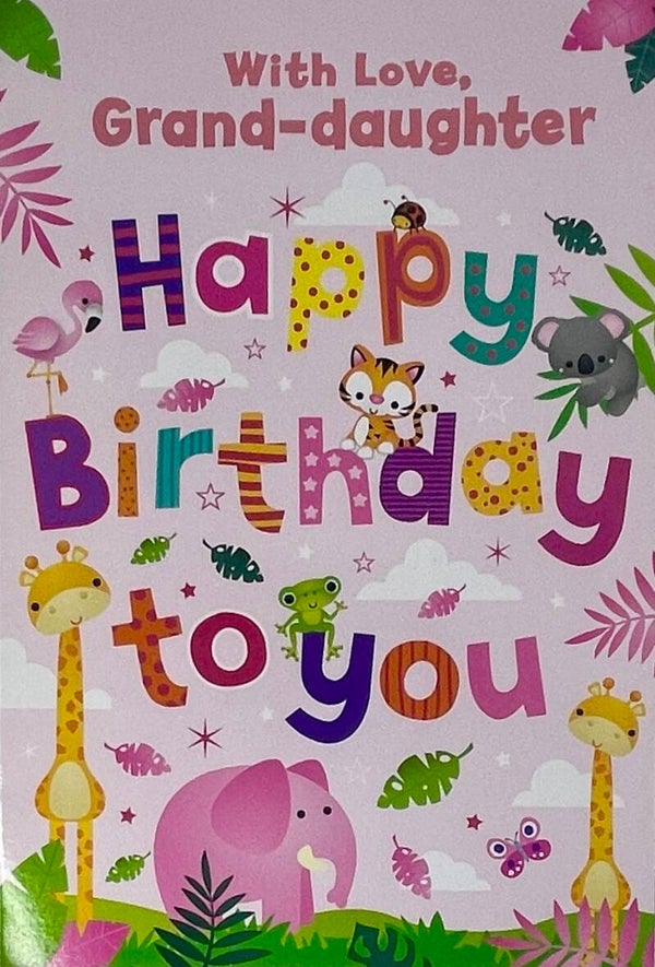 Granddaughter birthday card