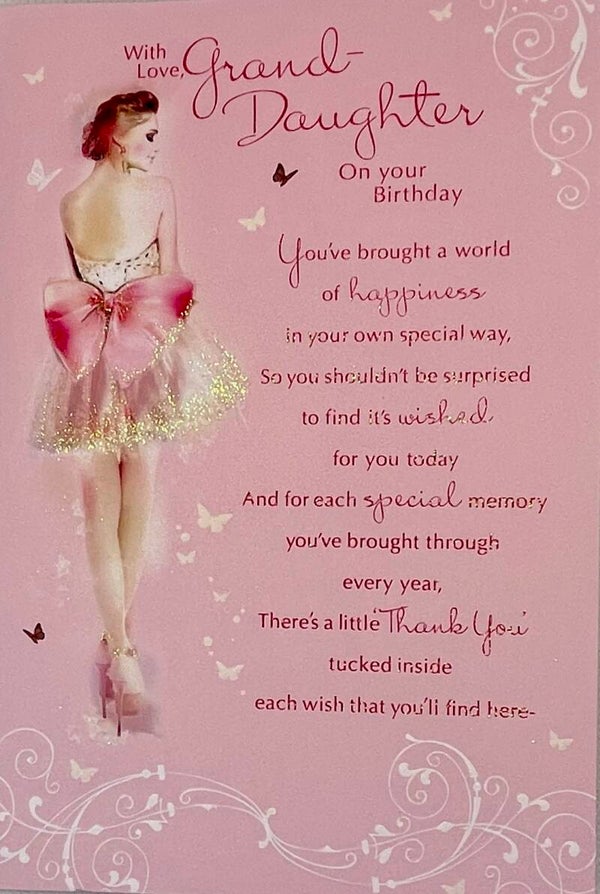 Granddaughter birthday card