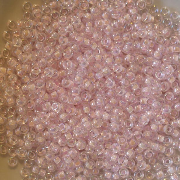 11/0-0272 Pink Lined Crystal AB