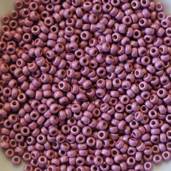 11/0-4210F Matted Duracoated Galv. Hot Pink