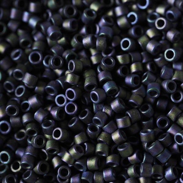 DB 1053 Matted Metallic Plum Emerald Gold Iris