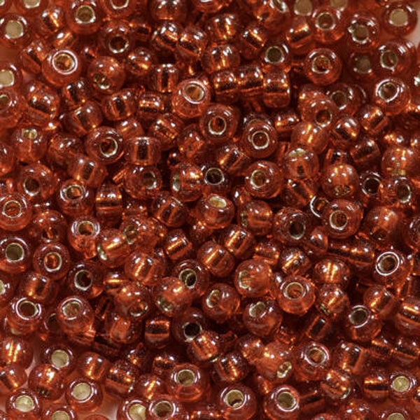 8/ 000010F flame red matte silver lined