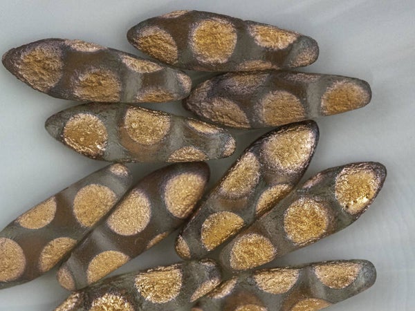 DGR2-00030-2718A Etched crystal capri gold dots