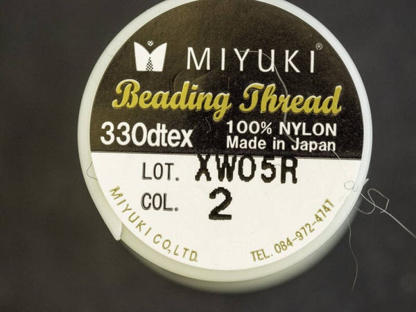 Myuki rijgdraad nr 2 Gebroken wit