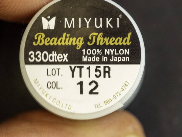 Myuki rijgdraad nr 12 Black