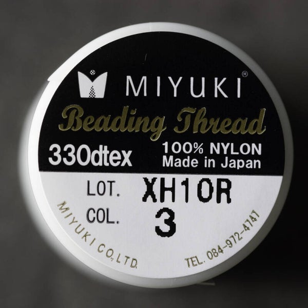 Myuki rijgdraad nr 3 Zilvergrijs