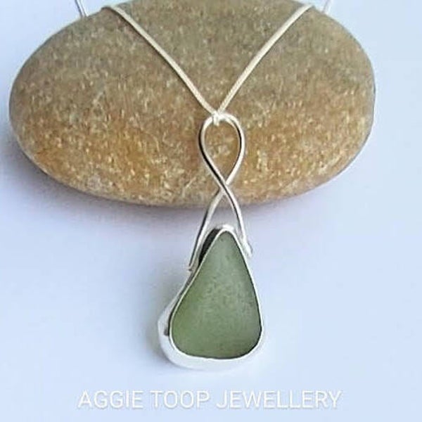 Sterling Silver and Yorkshire Coast Seaglass pendant