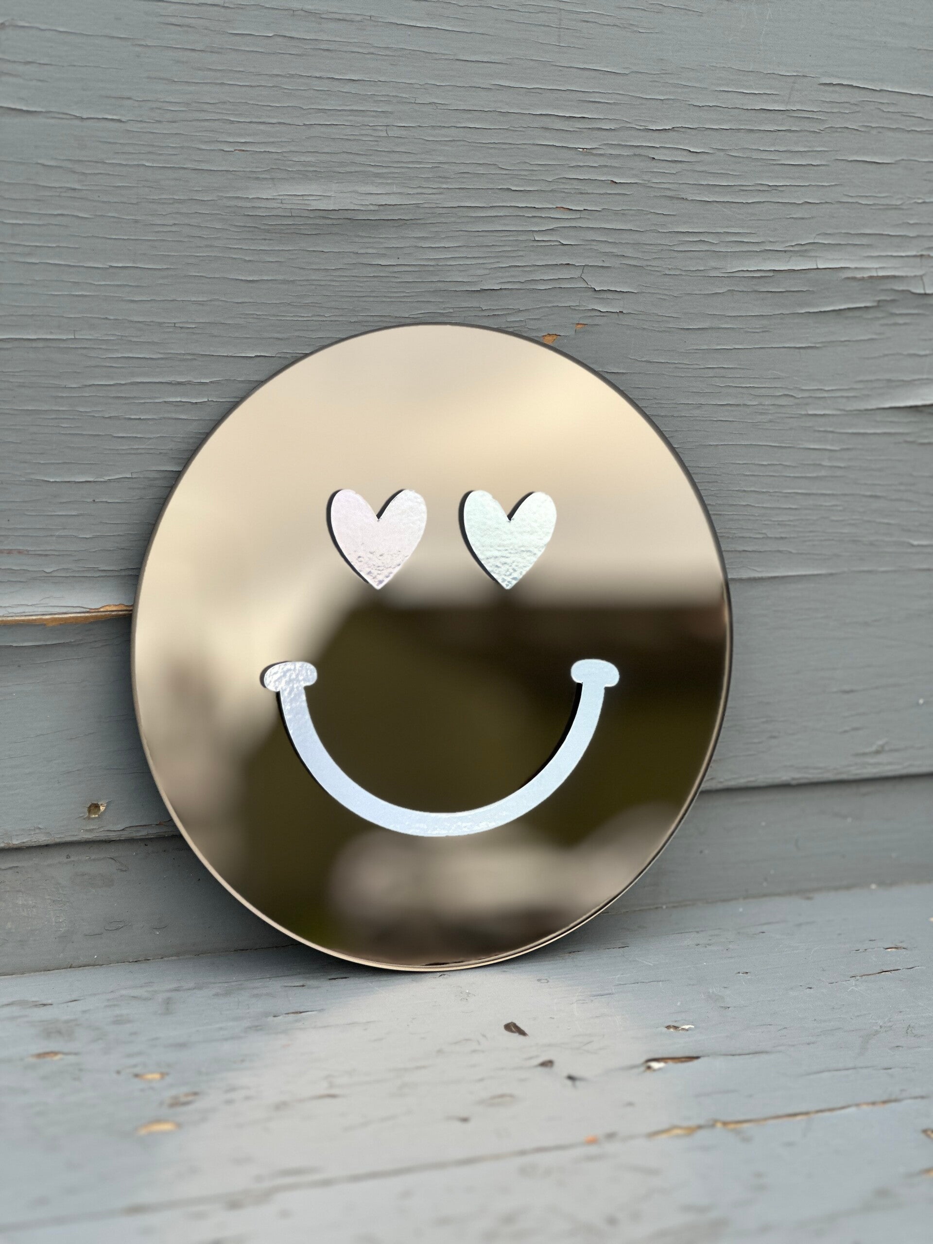 Hartjes spiegel - Smiley - Holografisch - Small