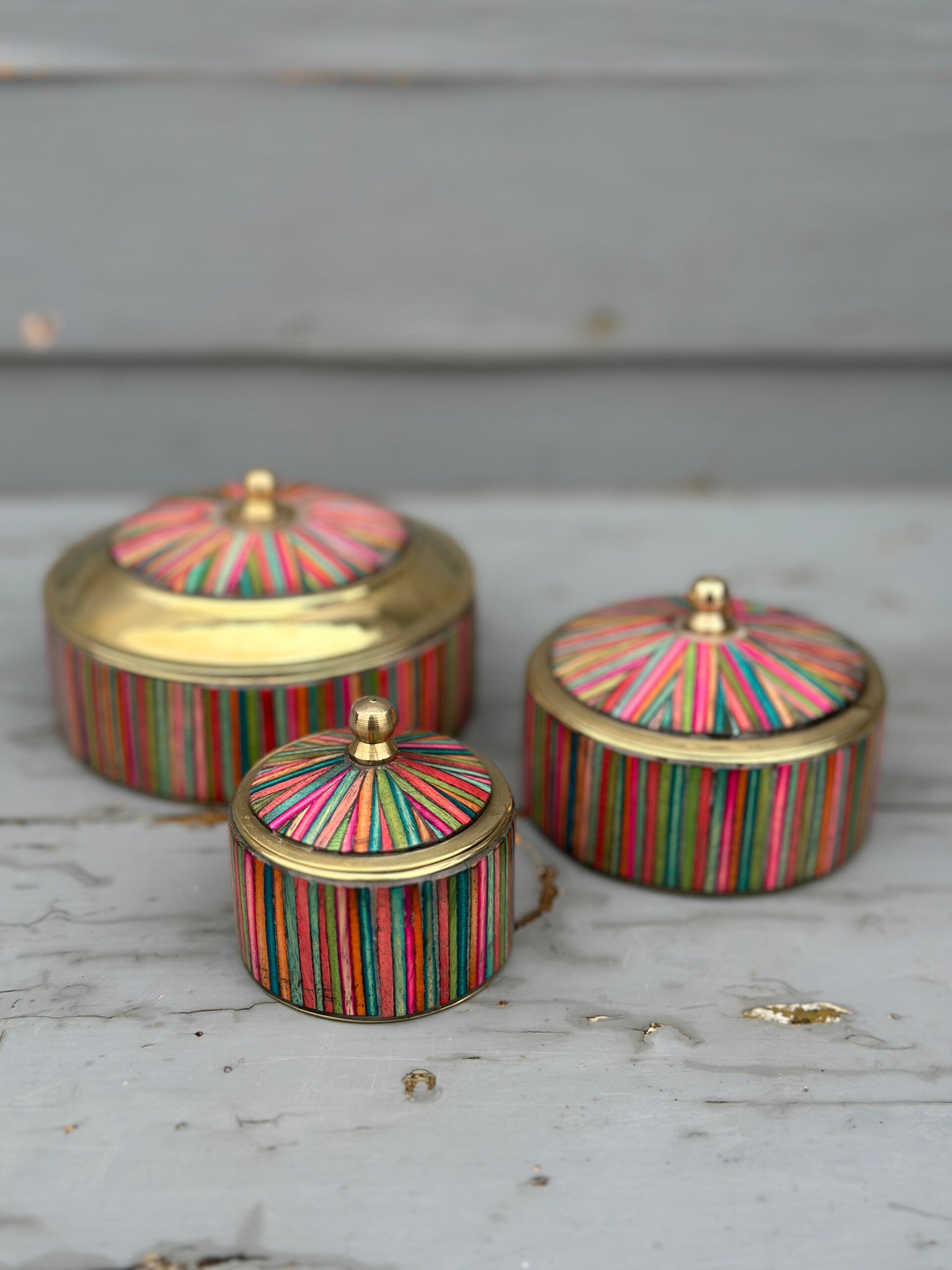 Treasurebox - multi color stripes