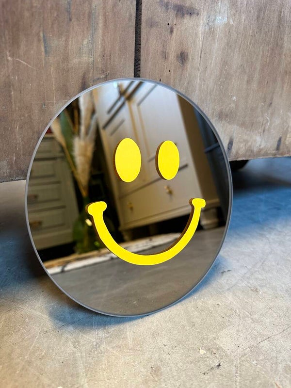 Smiley spiegel - Geel - Small