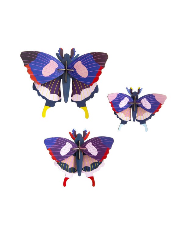 Studio Roof - Swallowtail Butterflies, set of 3 - Vlinders