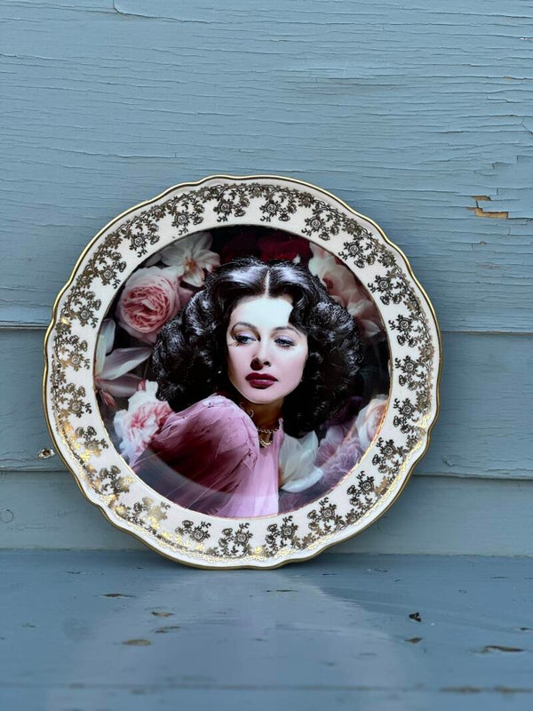Vintage bordje - Hedy Lamarr