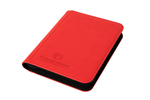 TreasureWise - 4 Pocket WiseGuard Mini Zip Binder - Red