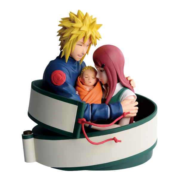 Naruto series: Minato, Kushina and Naruto figure 13cm