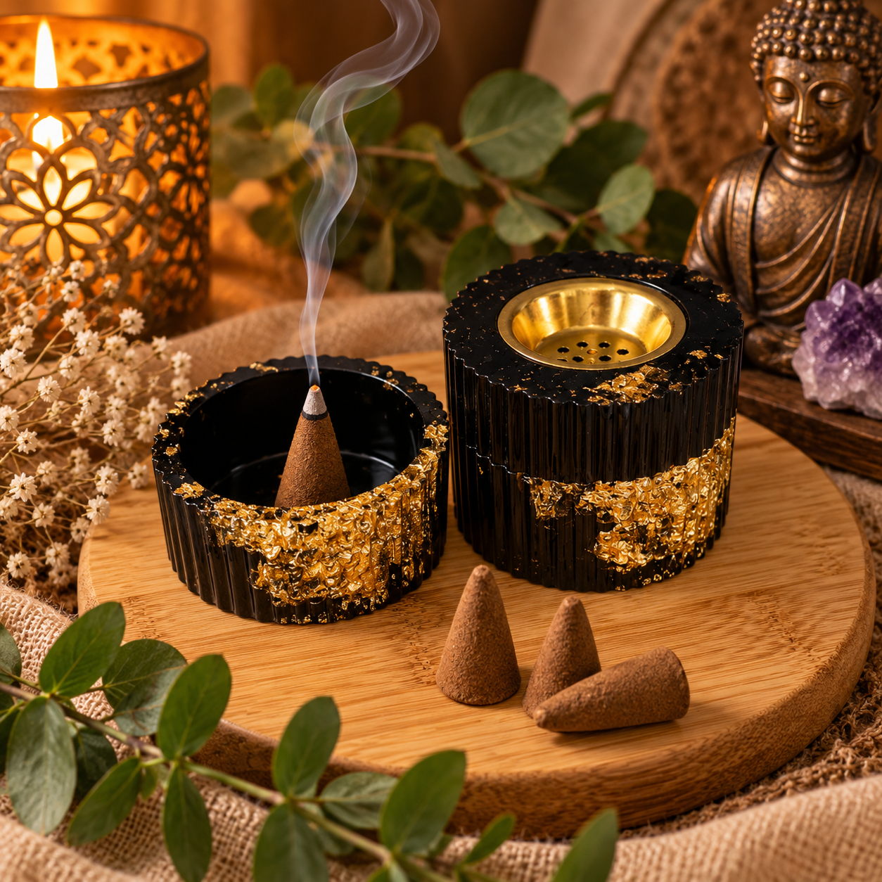 Wierook Brander Zwart/Goud