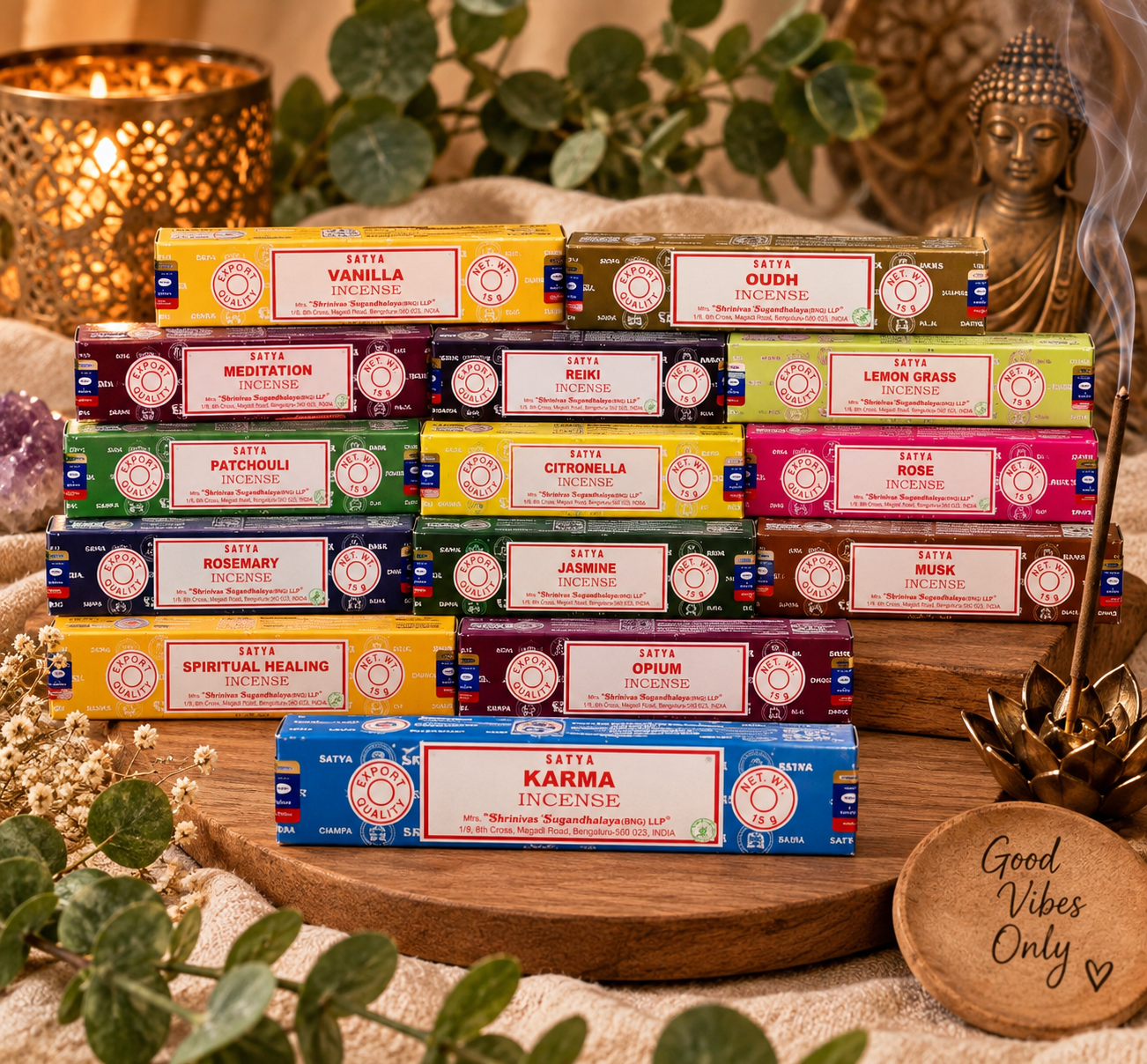 SATYA NAG CHAMPA wierook stokjes 15