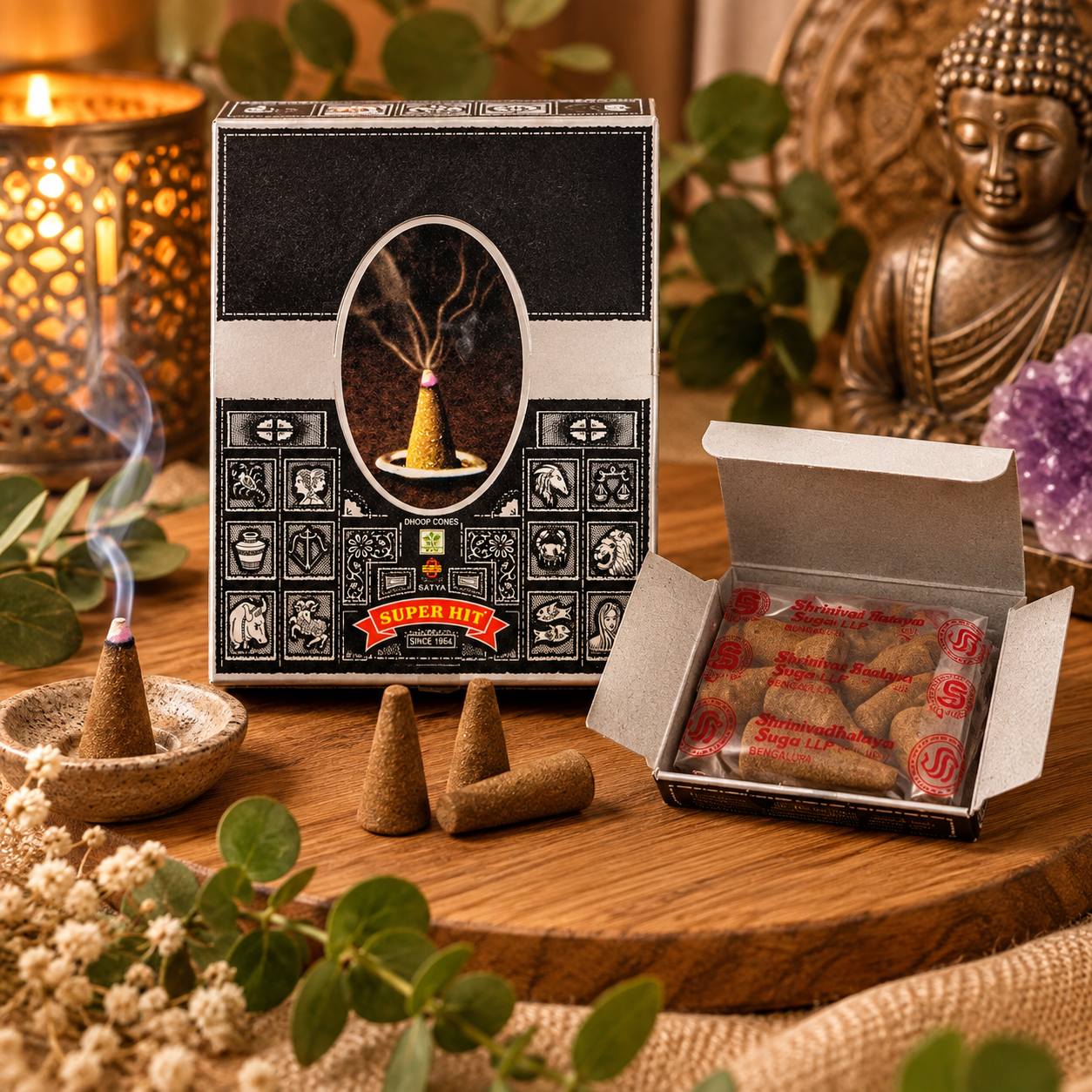 Wierook Kegels Satya Super Hit Dhoop Cones