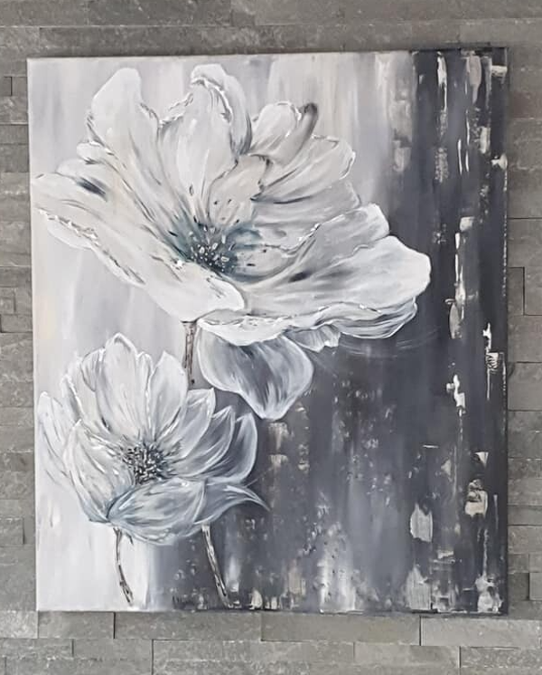Schilderij Wild Flower afmeting 60x70 cm