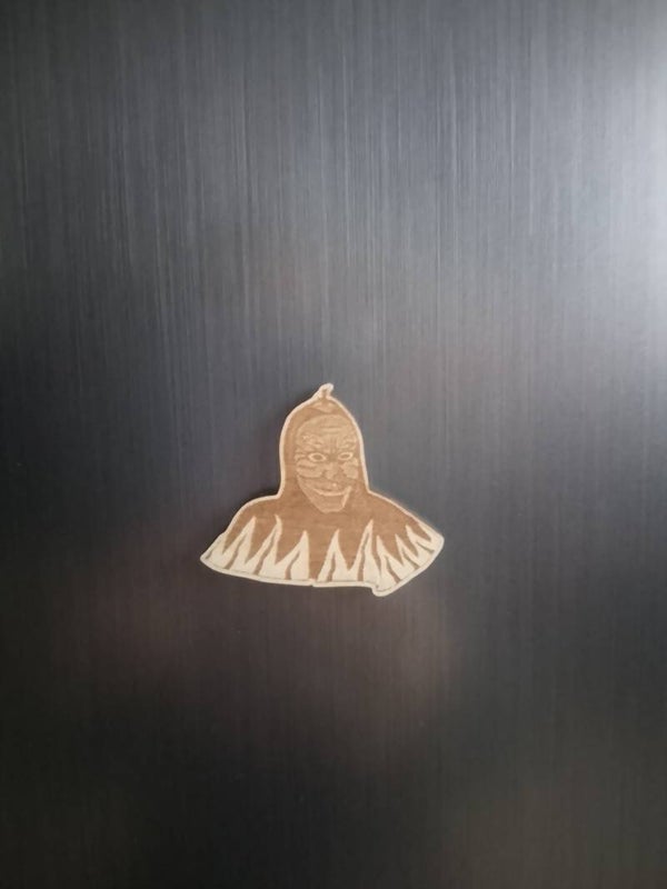 Magnet aus Holz.