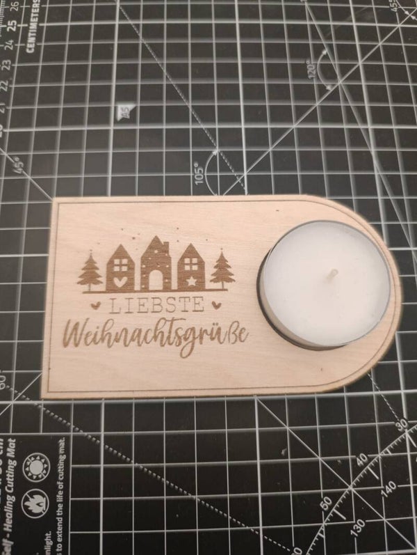 Teelichthalter Liebste Weihnachtsgrüße