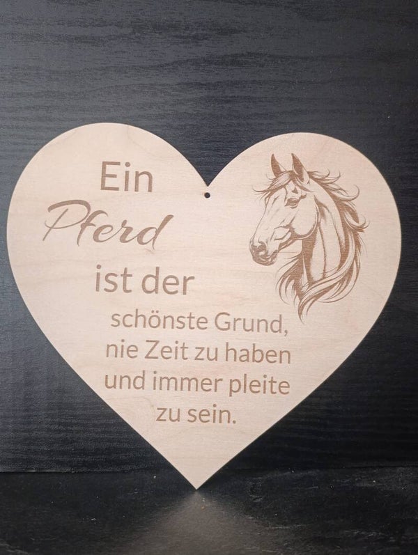 Holzschild Herz