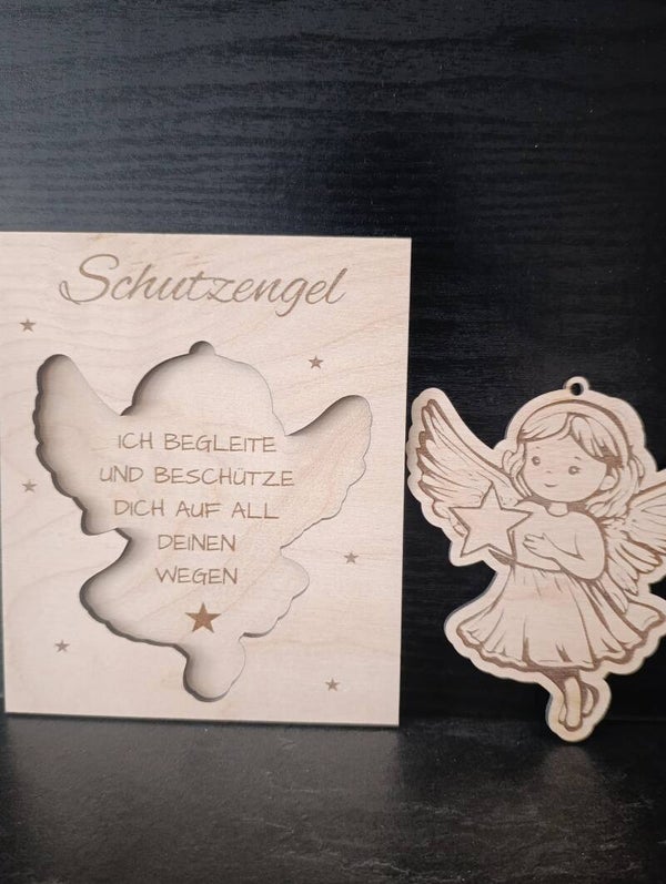 Schutzengel aus Holz