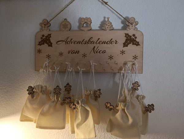 Adventskalender personalisiert komplett