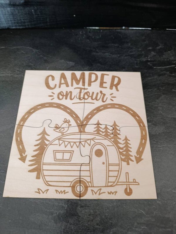 Topf oder Tassen Untersetzer aus Holz