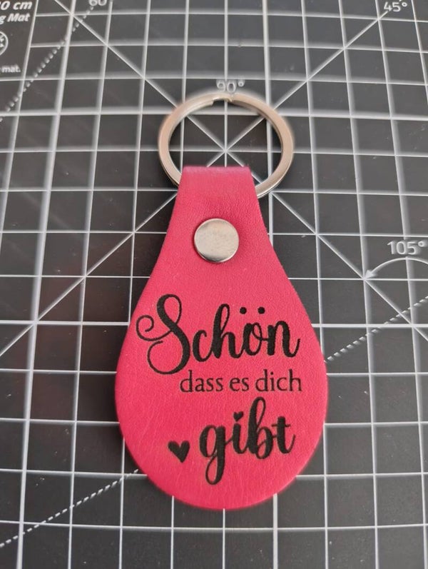 Schlüsselanhänger aus Kunstleder