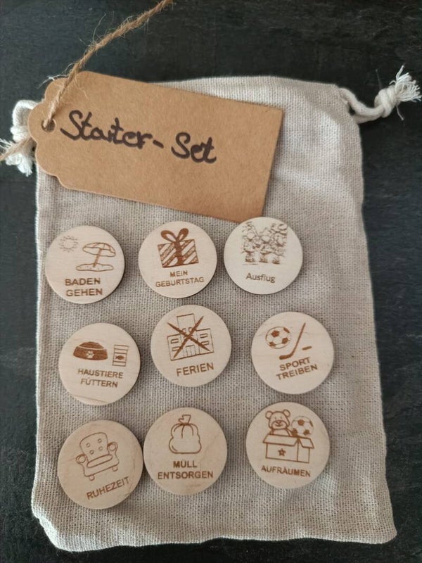 Wochen/ Routineplaner aus Holz