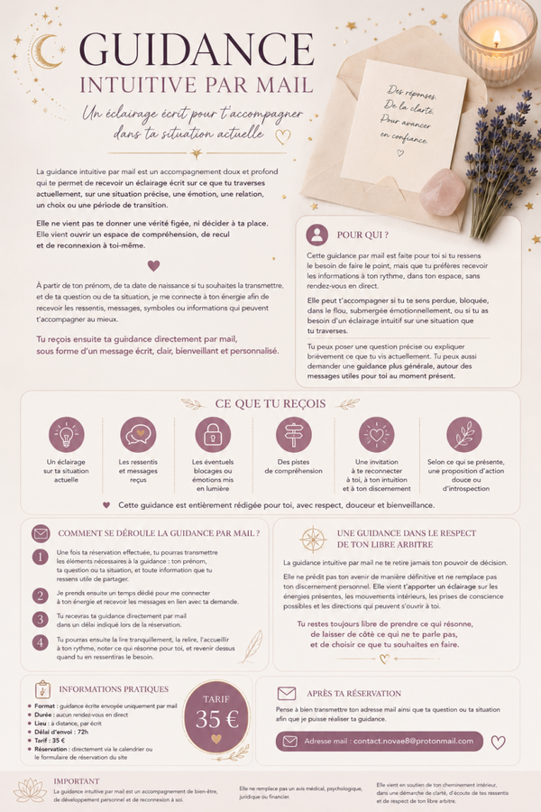 Guidance intuitive personnalisée par mail