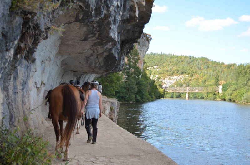 Rivier Lot wandelen en paardrijden 