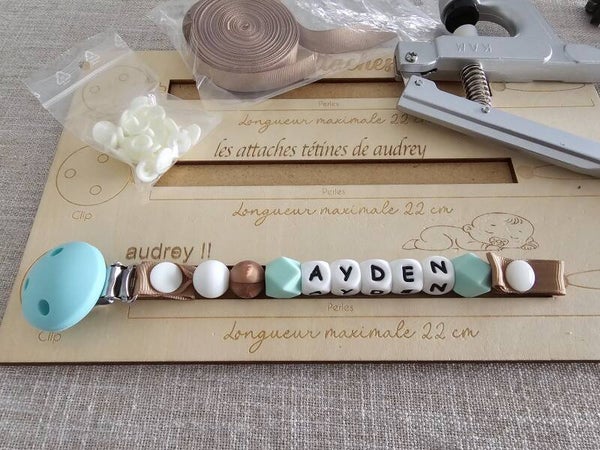Attache Tétine personnalisé en silicone