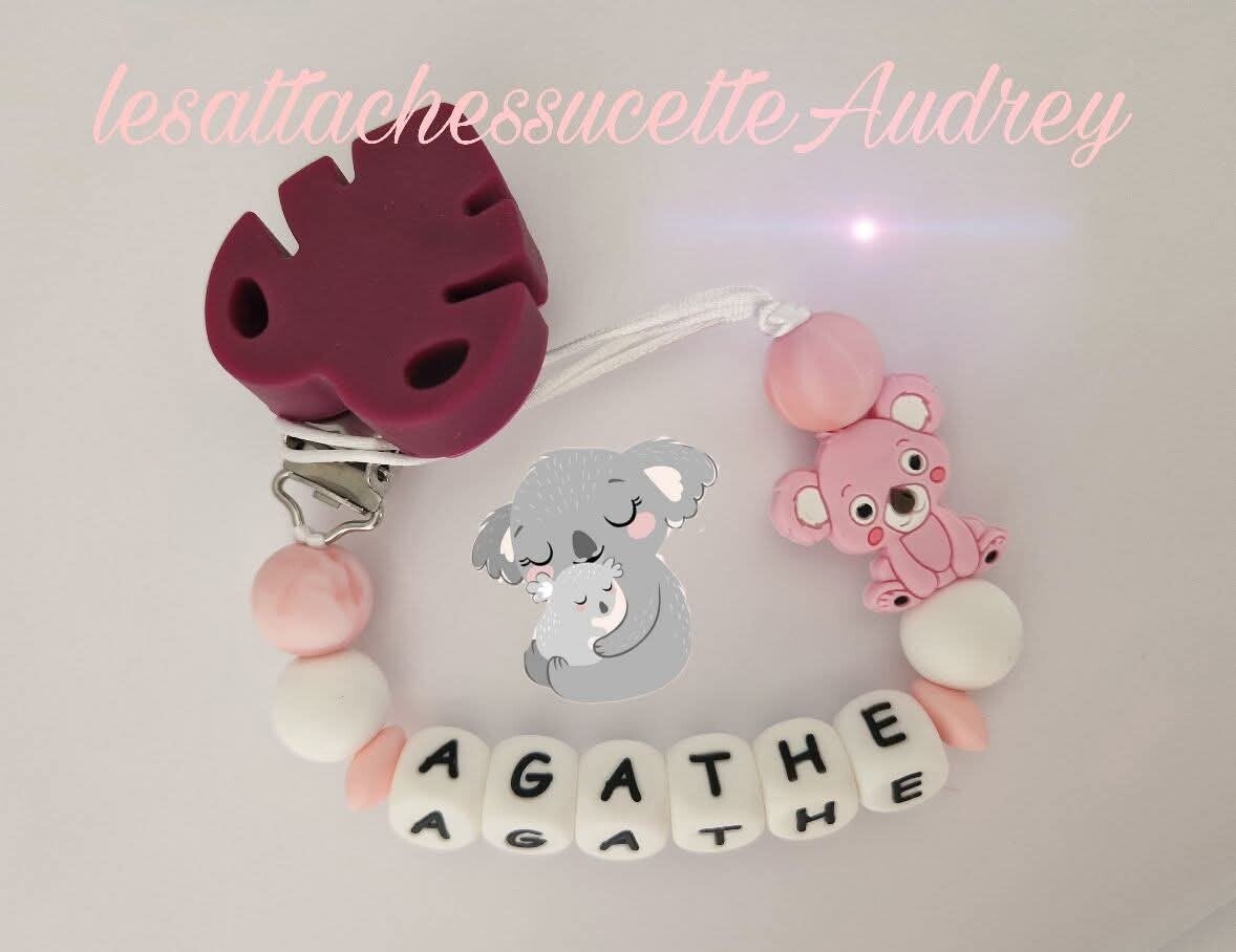 Attache Tétine personnalisé en silicone