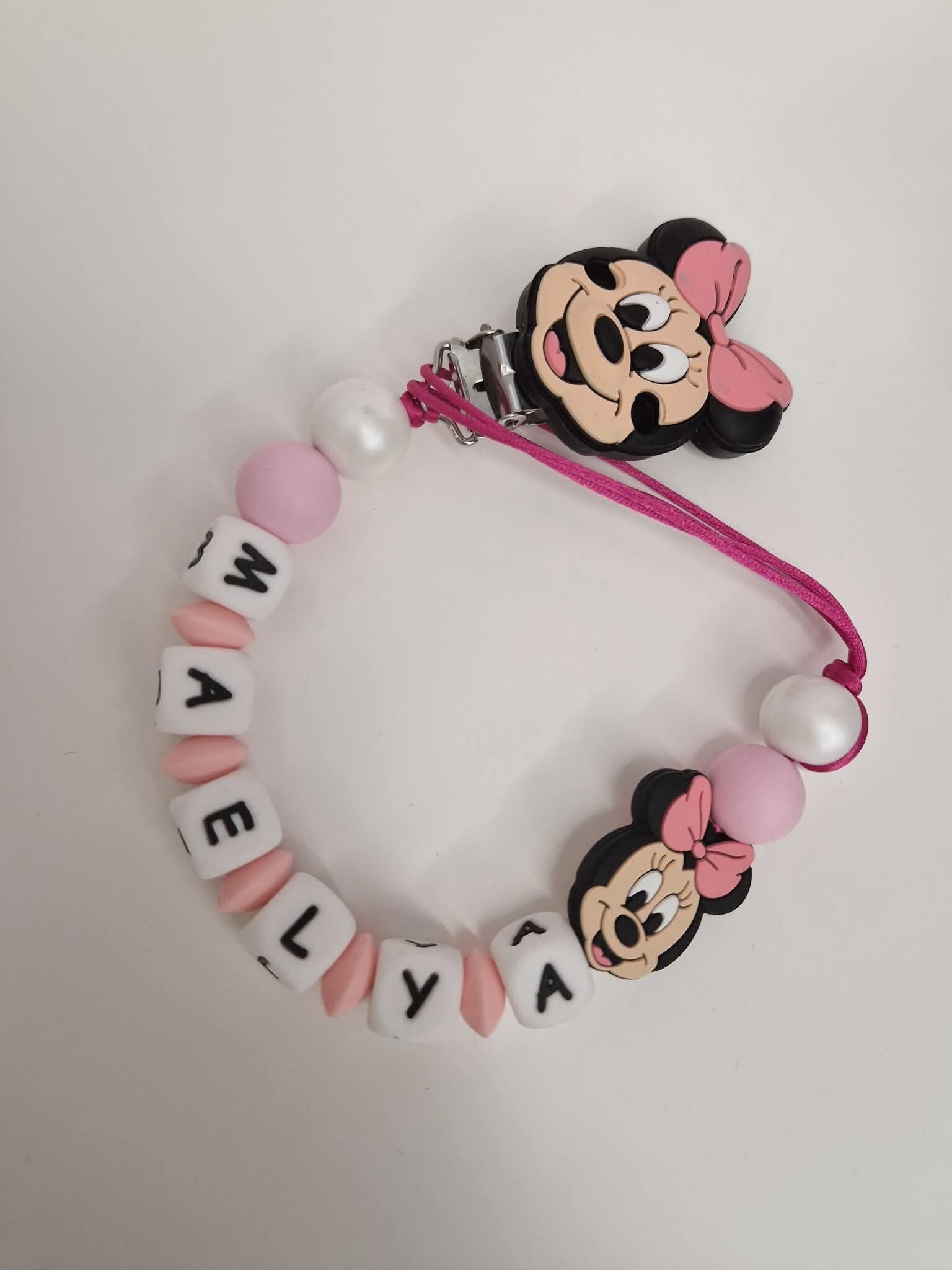 Attache Tétine personnalisé en silicone