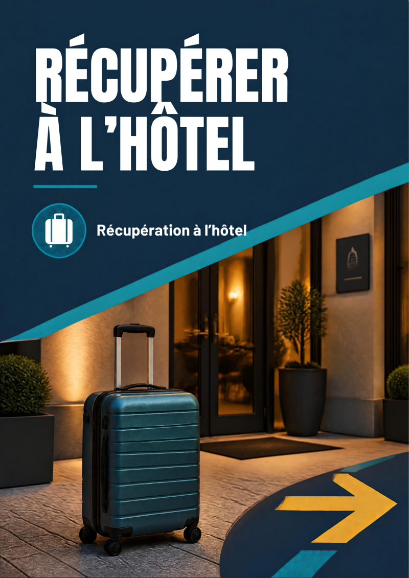 Livraison et récupération de bagages dans un hôtel ou autre lieu à La Réunion