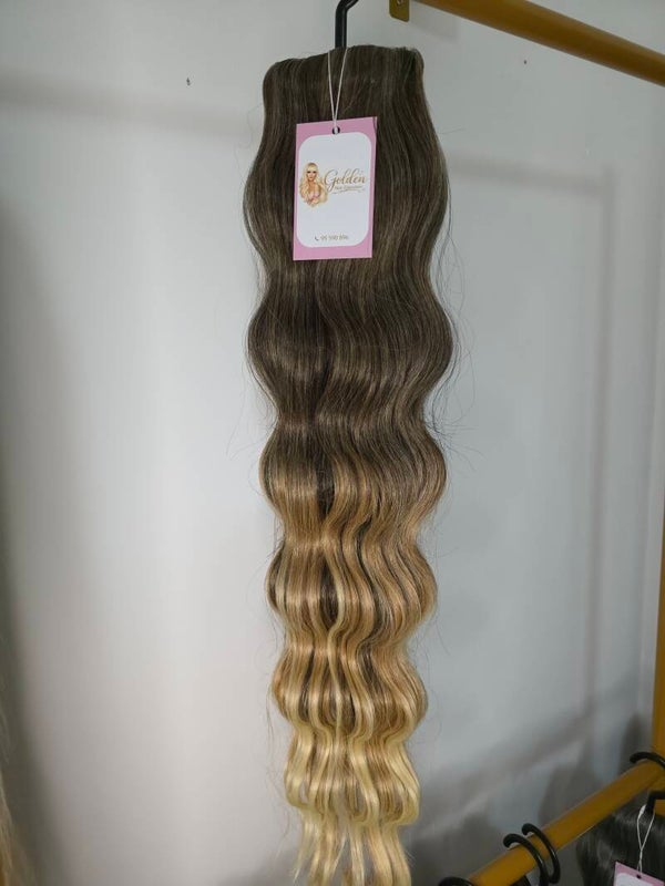 Body Wave Ponytail,#G-T2/27/613,72cm – Extra Long Κυματιστή Αλογοουρά με Φυσικό Όγκο