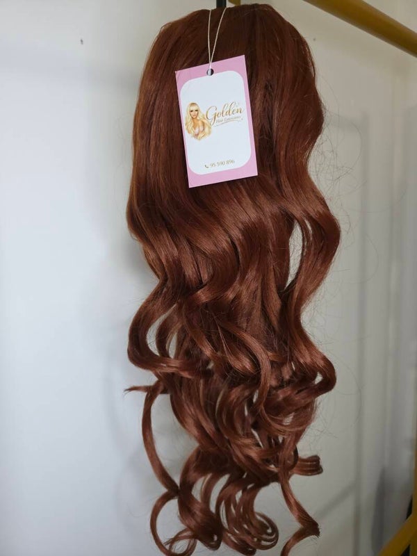 Loose Curl Ponytails,#G-350,Ginger,50cm_Μήκος και ομορφία