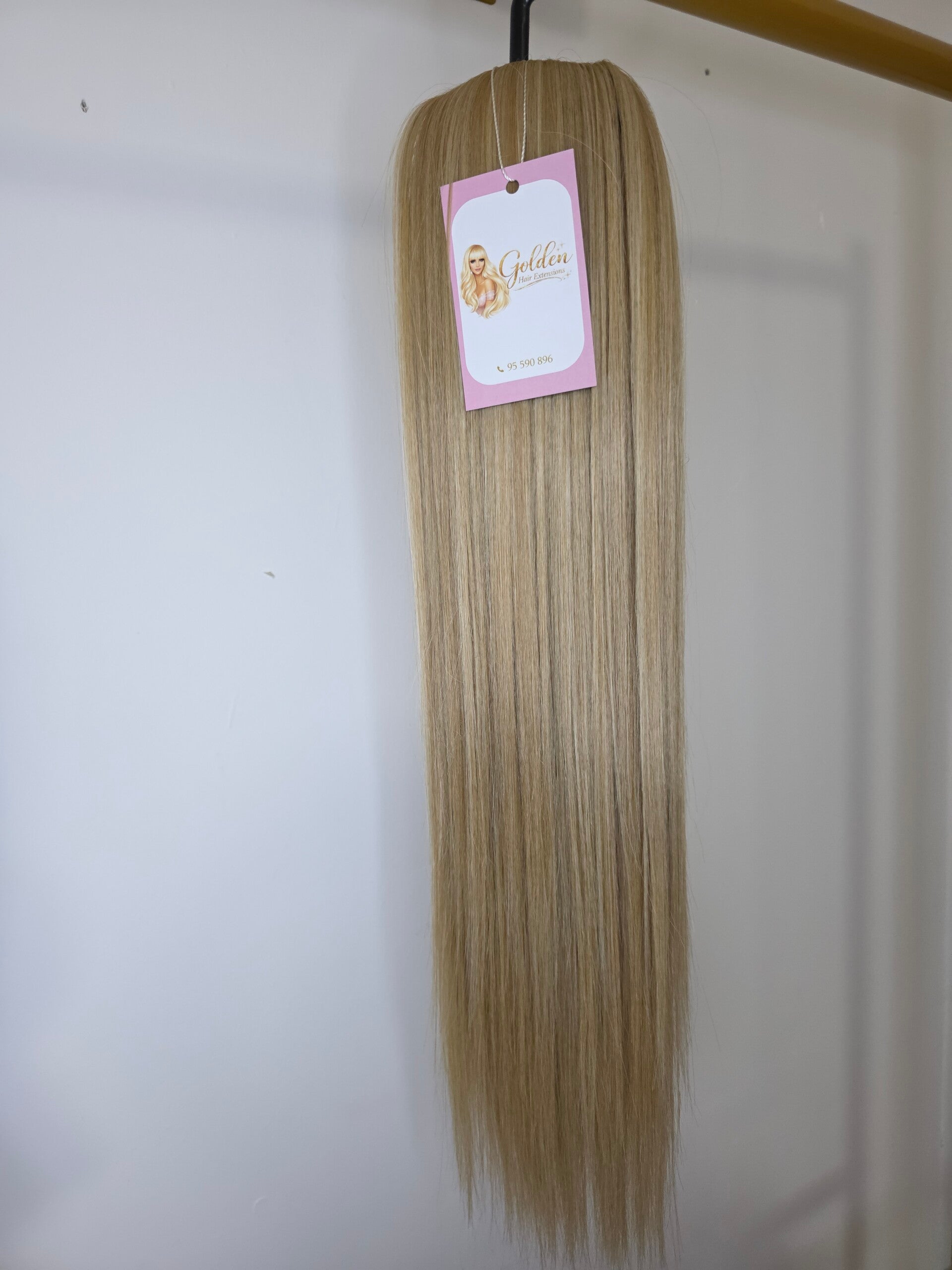 Ίσιο Ponytail Extension,#G-22Η60,50 cm – Αλογοουρά με Φυσική Όψη
