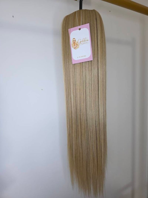 Ίσιο Ponytail Extension,#G-22Η60,50 cm – Αλογοουρά με Φυσική Όψη