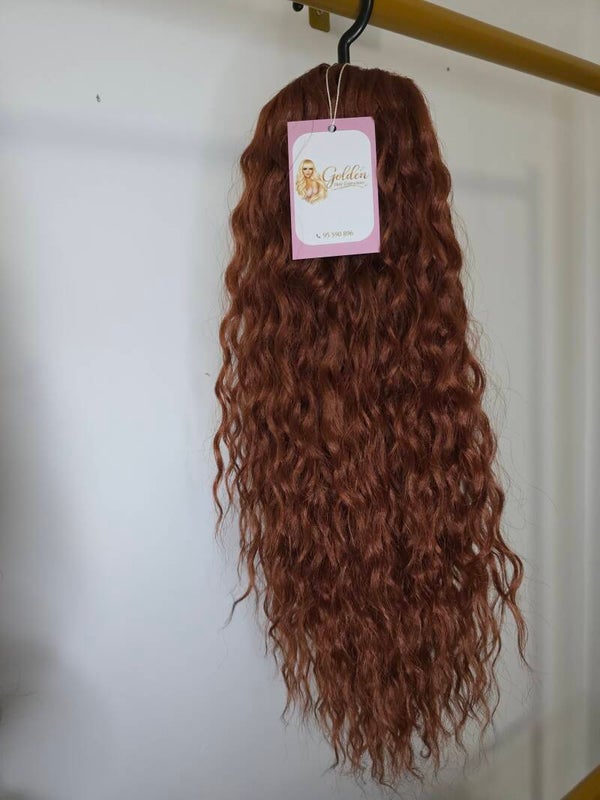 Water Wave Ponytail Extension,#350-GINGER , 50 cm – Κυματιστή Αλογοουρά με Όγκο